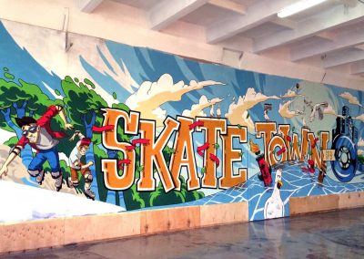 Роспись стен скейтодрома